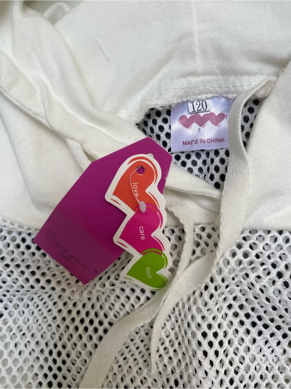 Love care touch breathable white
